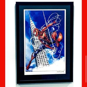 Spiderman (Signed by artist, Jamie Tyndall) **Frame NOT included**